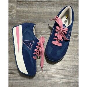 Volatile Platform Sneaker Womens 9 Inspiration Blue Suede Leather Y2K 90s Rave